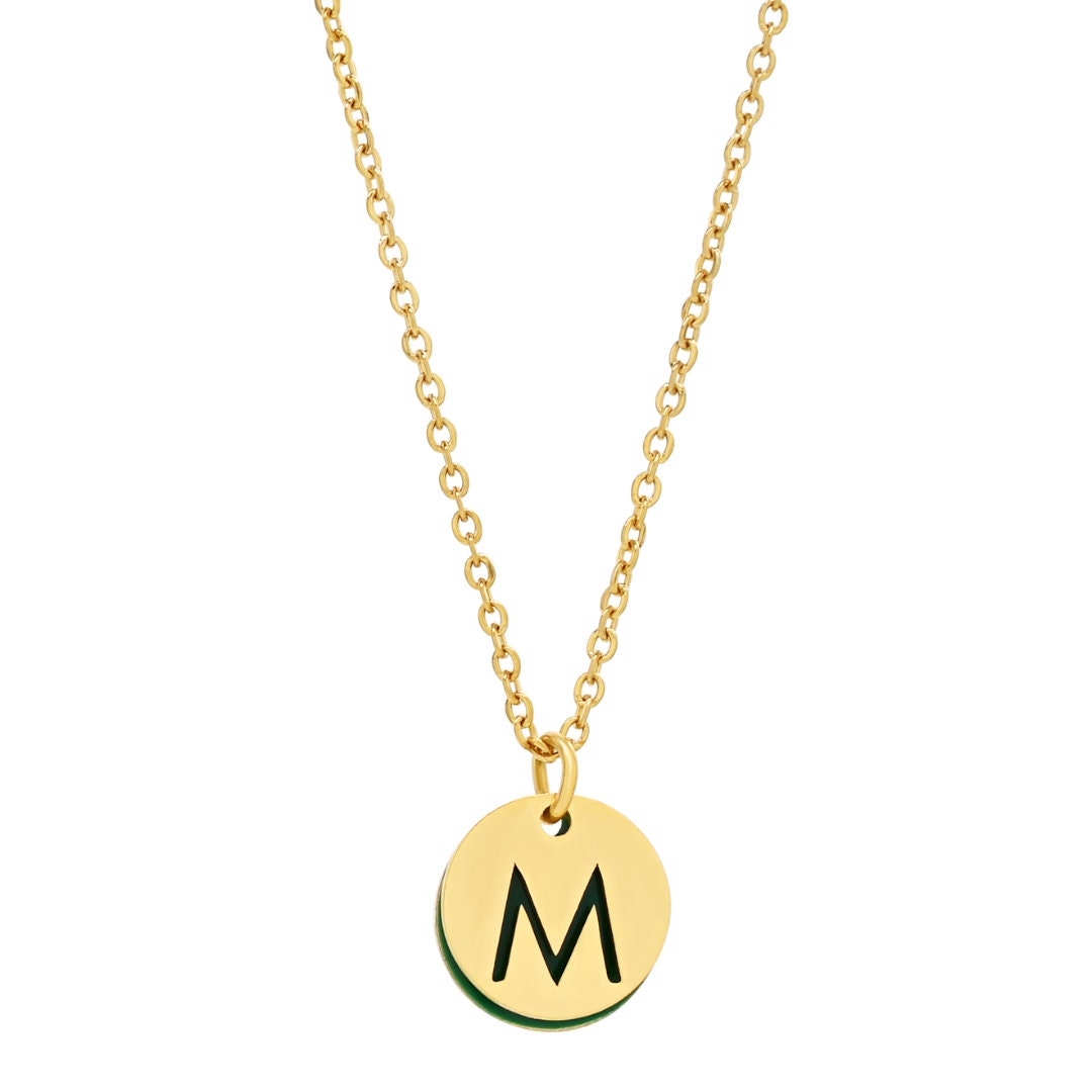 Le Délice Waterproof Imperméable” Personalized Initial Necklace wit -  OhSoFitting